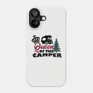 Queen of the Camper Sassy Girl RV Vibes Phone Case