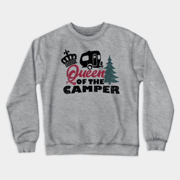 Queen of the Camper Sassy Girl RV Vibes Crewneck Sweatshirt by Anticorporati