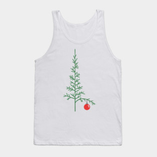 Charlie Brown Chrismas Tree Tank Top