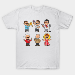 Willie Colon, Ruben Blades, Hector Lavoe, Tito Puente, Ismael Rivera & Celia Cruz. T-Shirt