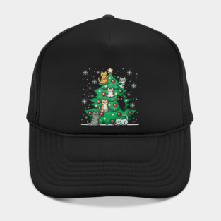 Meowy Christmas ugly Christmas sweater Hat