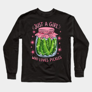 Best Pickle Art Long Sleeve T-Shirt
