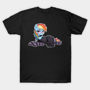 Goth Rainbow Dash T-Shirt