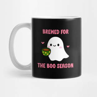 Brewed for the Boo Season – Cute Ghost Coffee Halloween Design Mug
