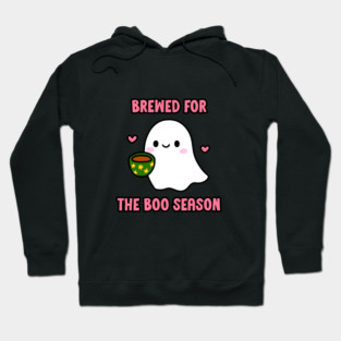 Brewed for the Boo Season – Cute Ghost Coffee Halloween Design Hoodie