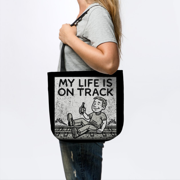 My Life Is On Track Existential Burnout Adulting Fail by Anticorporati