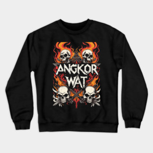 angkor wat 90 s fan art Crewneck Sweatshirt