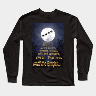 Christmas Star Wars Opening Text Long Sleeve T-Shirt