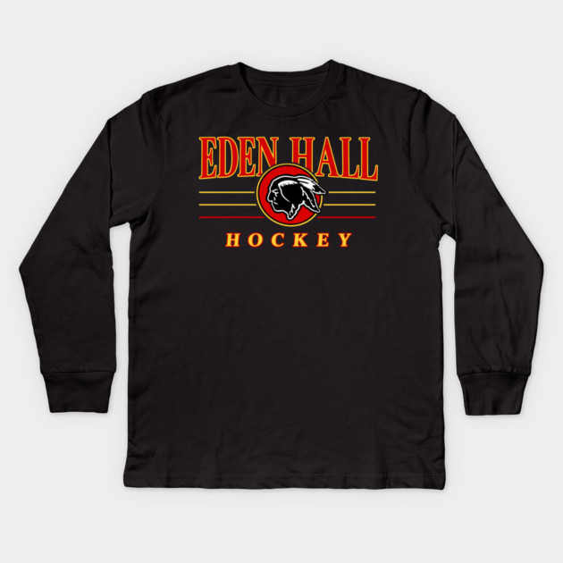 Eden Hall Warriors - Mighty Ducks Hockey Kids Long Sleeve T-Shirt by nicklower
