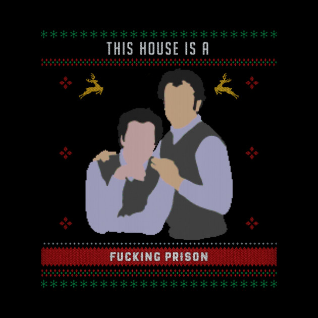 This House is a Prison Ugly Christmas Sweater by Tv Moments