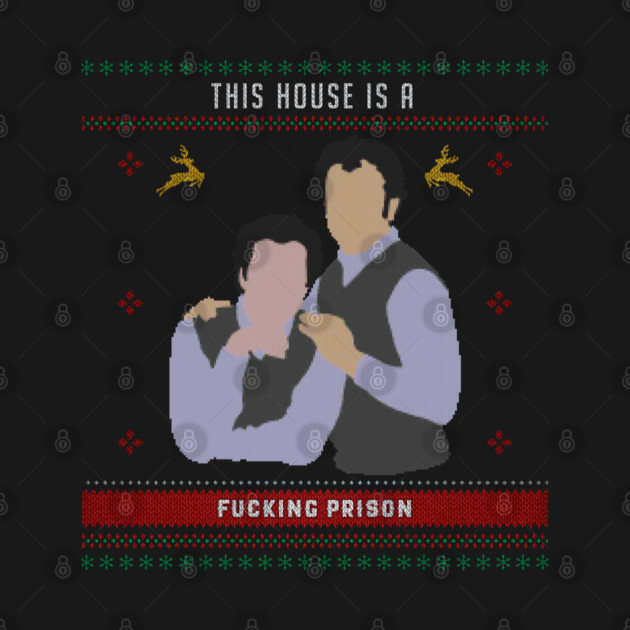 This House is a Prison Ugly Christmas Sweater by Tv Moments