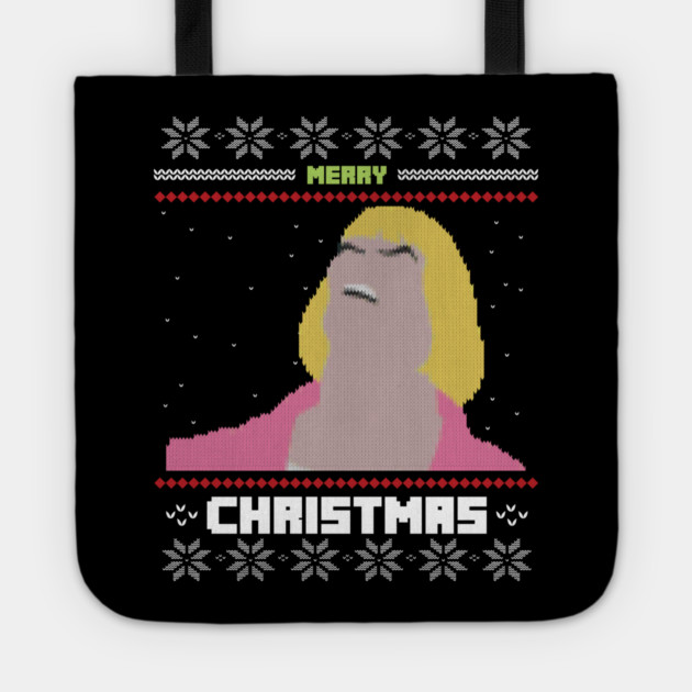 Heman Ugly Christmas Sweater Tote by Tv Moments