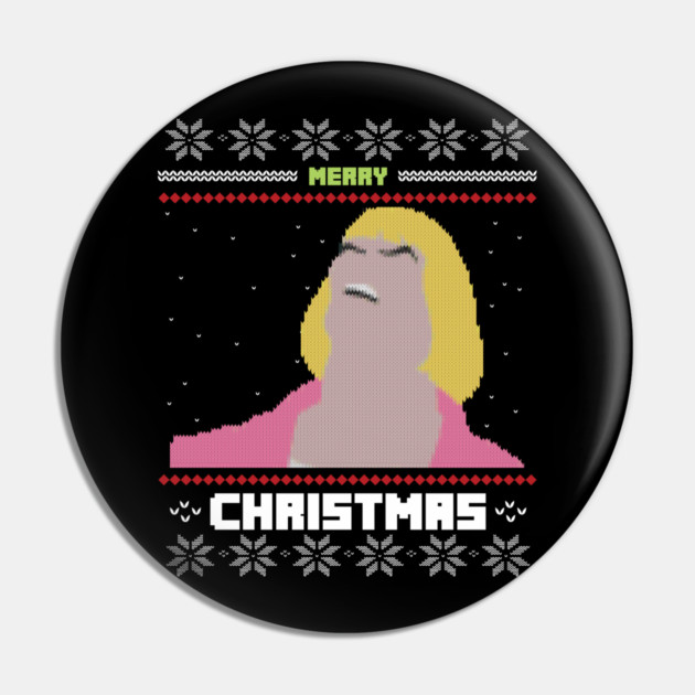 Heman Ugly Christmas Sweater Pin by Tv Moments