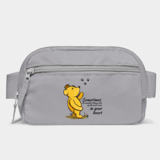 Classic Winnie the Pooh Quote - Sometimes the smallest things take up the most room in your heart Bag