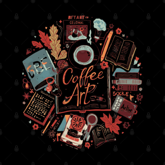 Study Desk Essentials Coffee & Books by SR8891