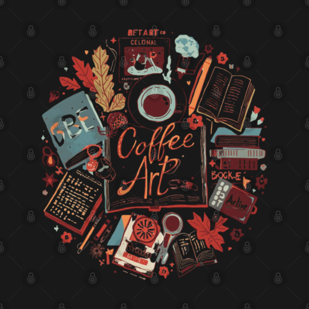 Study Desk Essentials Coffee & Books by SR8891