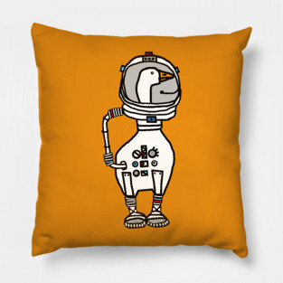 Space Goose Astronaut Pillow