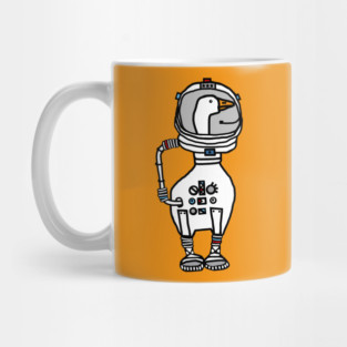 Space Goose Astronaut Mug