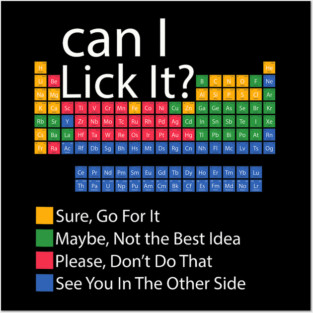 Can I Lick It Funny 100 Days Of School Periodic Table Posters and Art