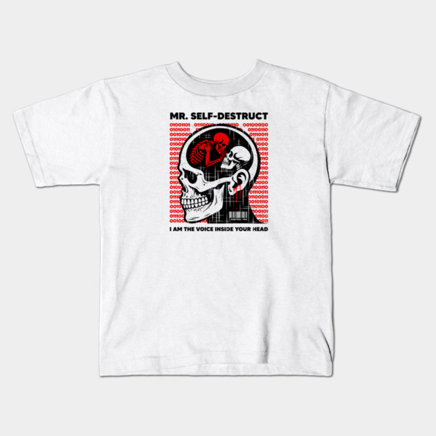 Mr. SELF-DESTRUCT Kids T-Shirt by artslaves