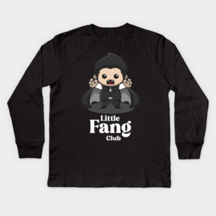 Little Fang Club - Cute Vampire Halloween Kids Long Sleeve T-Shirt