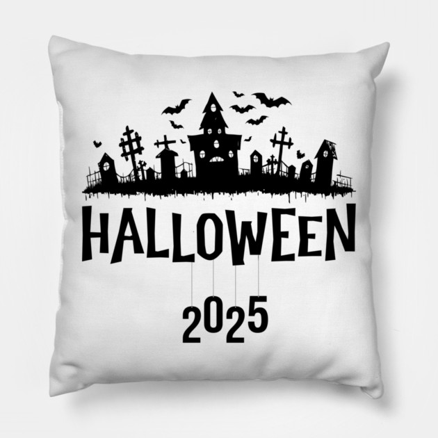 Halloween-2025 Pillow by Creatifly Graphic Tees