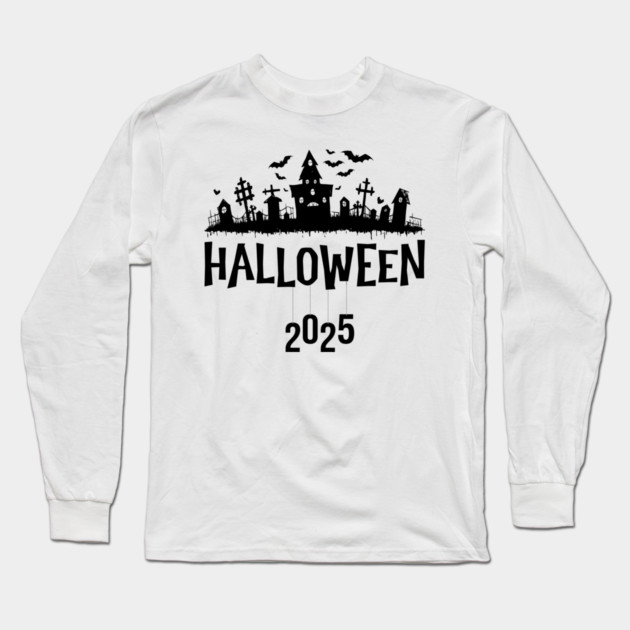 Halloween-2025 Long Sleeve T-Shirt by Creatifly Graphic Tees