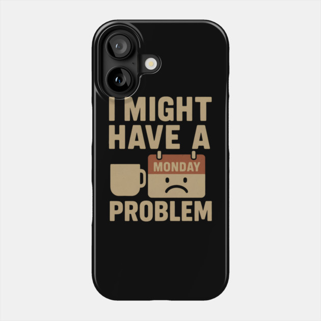 I Might Have a Monday Problem | Funny Coffee & Work Gift Phone Case by MakerMind8.2