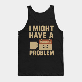 I Might Have a Monday Problem | Funny Coffee & Work Gift Tank Top