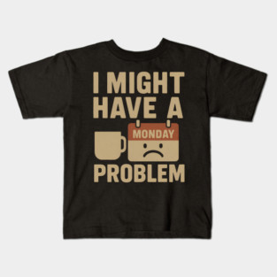 I Might Have a Monday Problem | Funny Coffee & Work Gift Kids T-Shirt