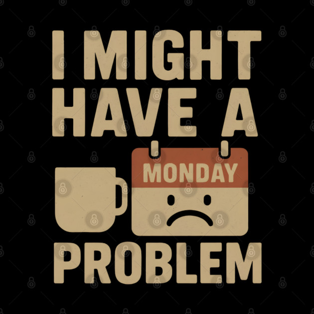 I Might Have a Monday Problem | Funny Coffee & Work Gift by MakerMind8.2