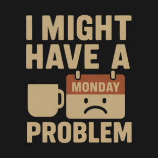 I Might Have a Monday Problem | Funny Coffee & Work Gift T-Shirt