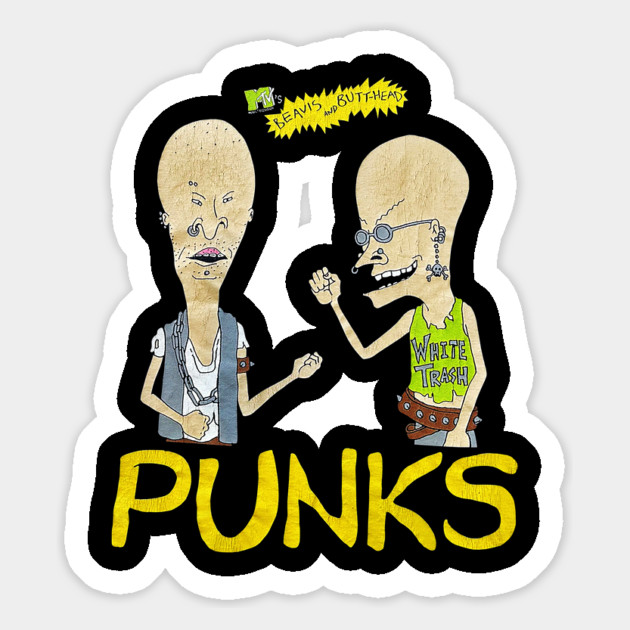 90s Cartoon - Beav Butt Head Punks - TV Show Magnet by nicklower