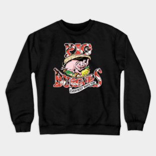 Pig Burgers Frankenstrat Pattern Crewneck Sweatshirt