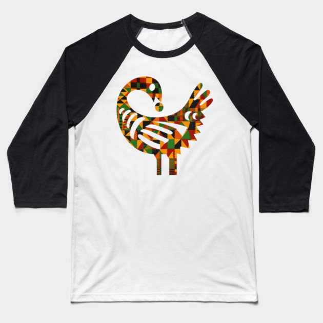 Sankofa Adinkra Symbol Baseball T-Shirt by Adwoa's Store
