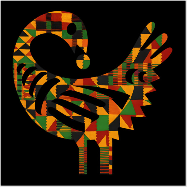 Sankofa Adinkra Symbol Wall Art by Adwoa's Store