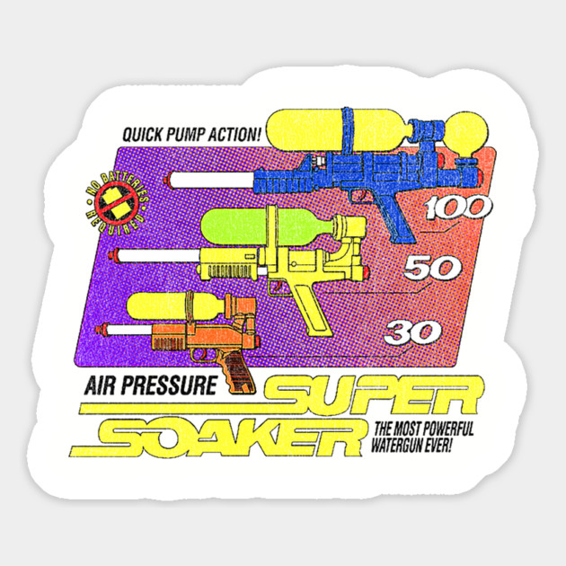Super Soaker - Water Gun Magnet by nicklower