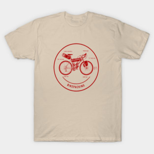 Bikepacking Funny Gear List , : Funny Cycling gravel riding T-Shirt
