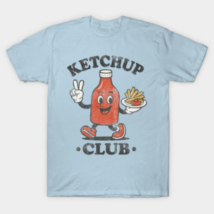 Ketchup Club T-Shirt: Retro Foodie Graphic Tee T-Shirt