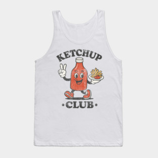 Ketchup Club T-Shirt: Retro Foodie Graphic Tee Tank Top