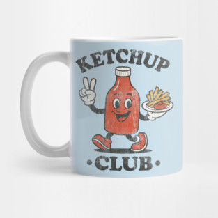 Ketchup Club T-Shirt: Retro Foodie Graphic Tee Mug