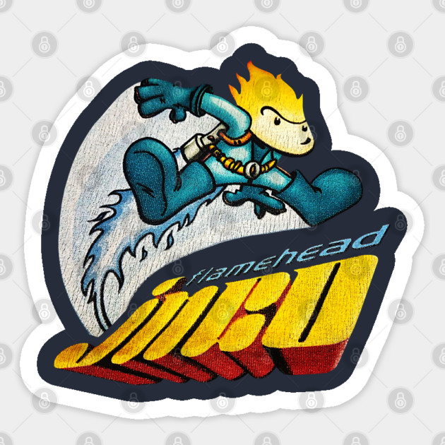 Jnco Flamehead Sticker by nicklower