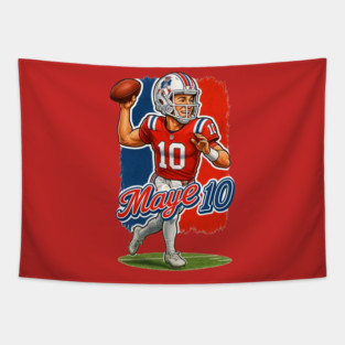 Drake Maye New England Caricature Cartoon Shirt Tapestry