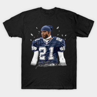 Deion Sanders Dallas Portrait T-Shirt