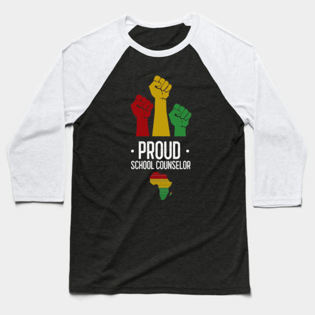 Proud School Counselor Baseball T-Shirt by Pixel Threads 