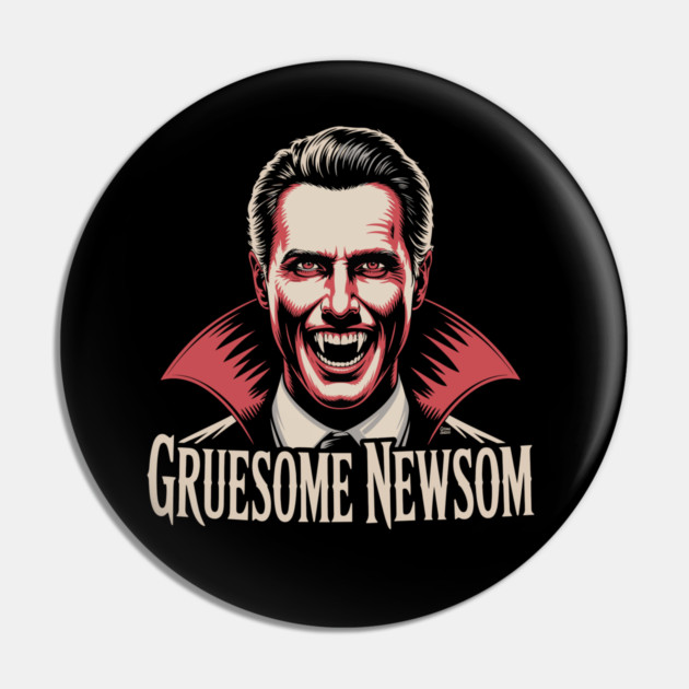 Gruesome Newsom Vampire Pin by Cosmo Gazoo