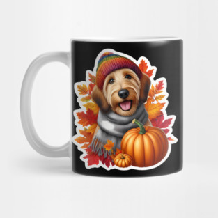 Autumn Fall Otterhound Dog Owner Thanksgiving Mom Dad Cozy Mug