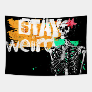Stay Weird Tapestry