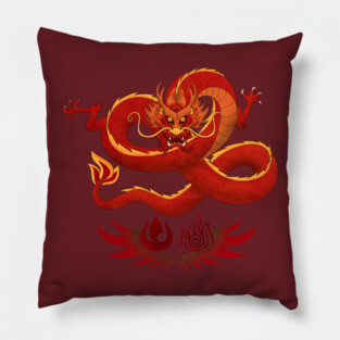 Fire Dragon Pillow