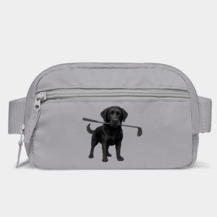 Black Lab Golfer – Funny Dog Lover Golf Gift, Labrador Retriever Art Bag